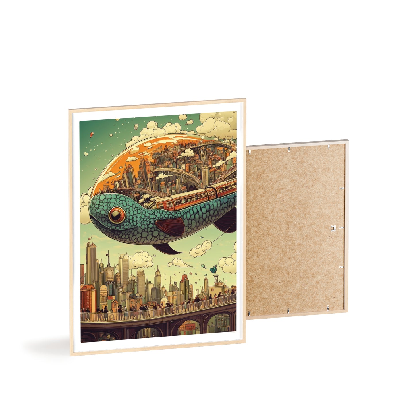 Giant Fish Airship Poster