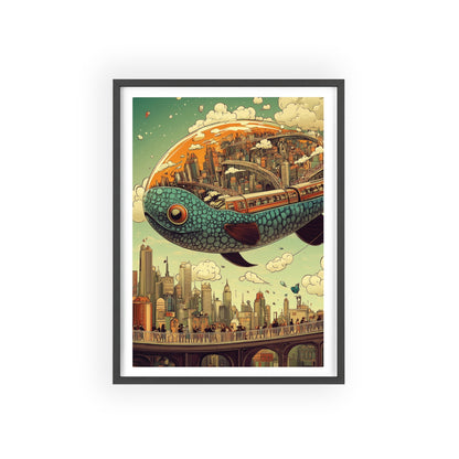 Giant Fish Airship Poster