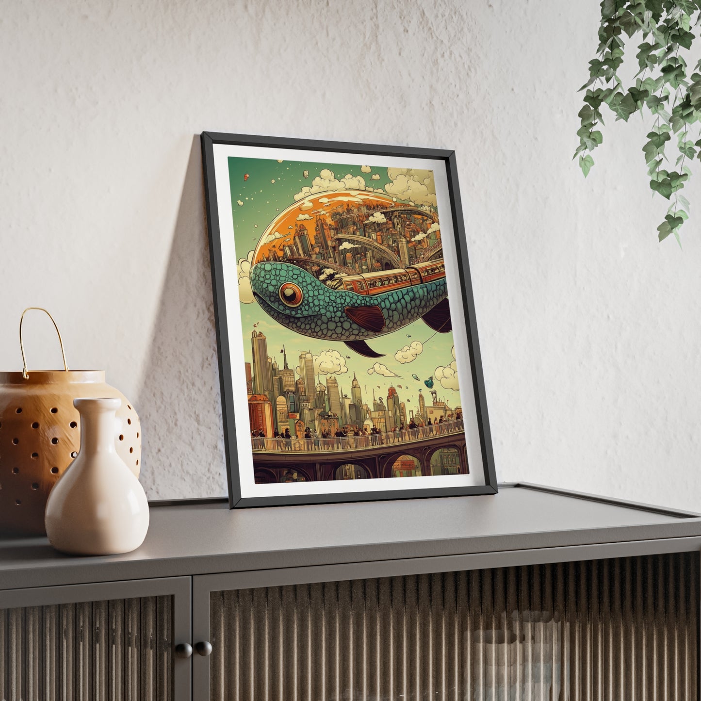 Giant Fish Airship Poster