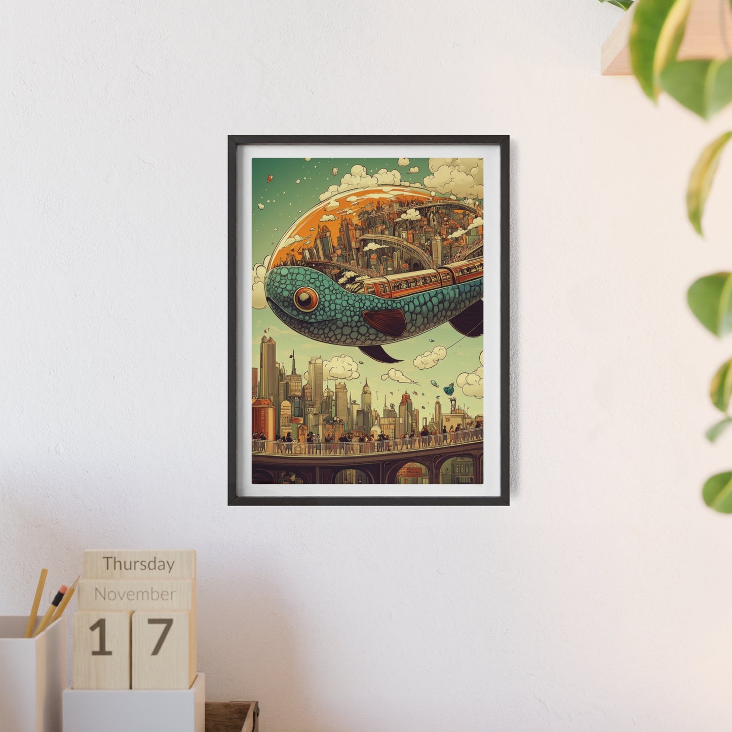 Giant Fish Airship Poster