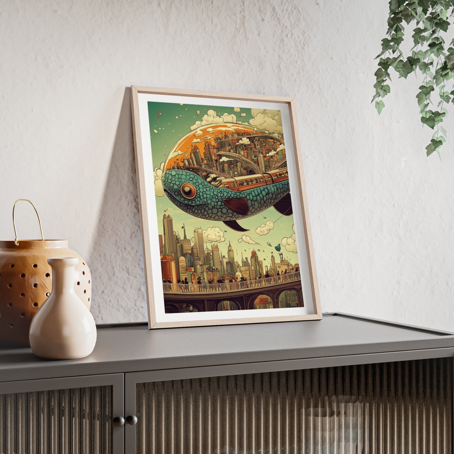 Giant Fish Airship Poster