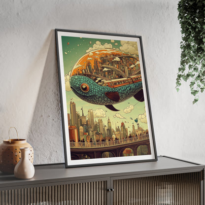 Giant Fish Airship Poster