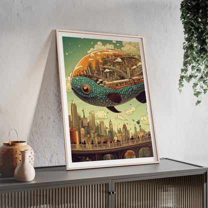 Giant Fish Airship Poster