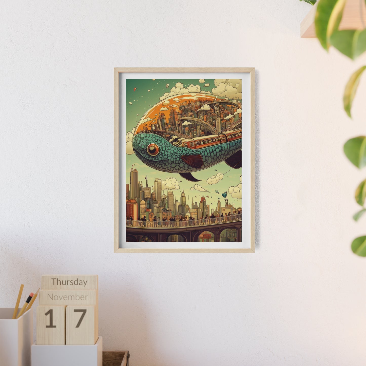 Giant Fish Airship Poster