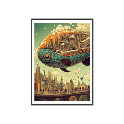 Giant Fish Airship Poster