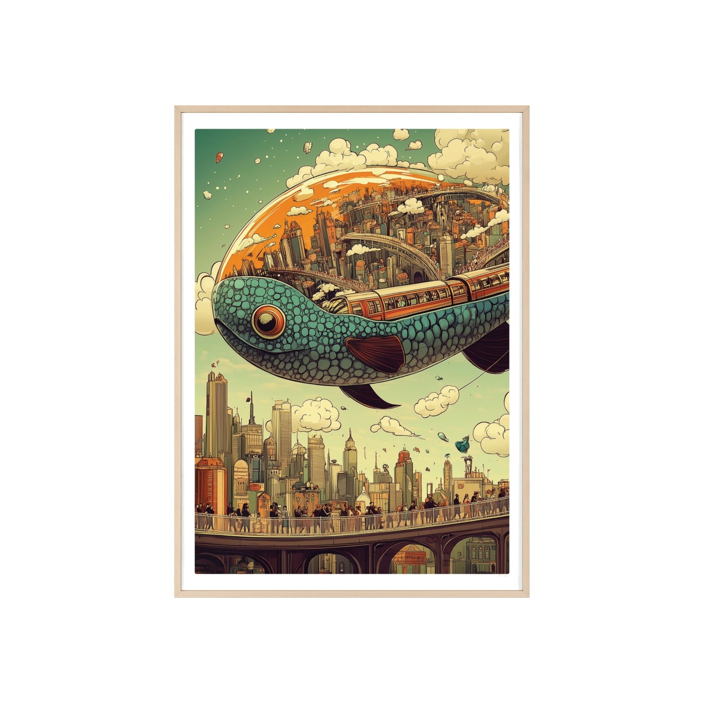 Giant Fish Airship Poster