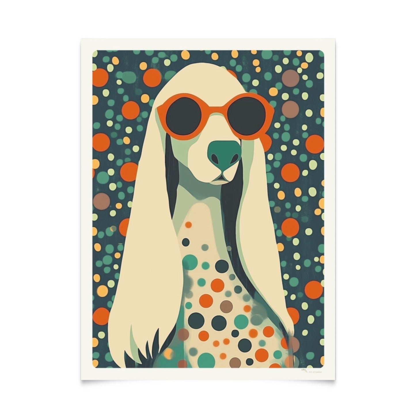 Colorful Retro Dog Posters: Series of 5 Designs