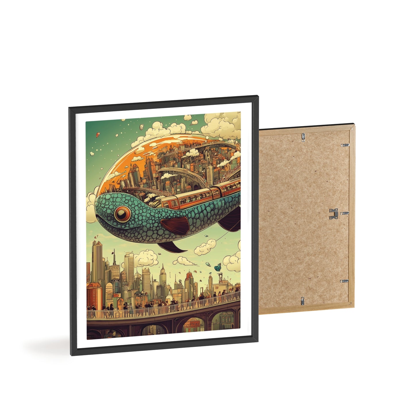 Giant Fish Airship Poster