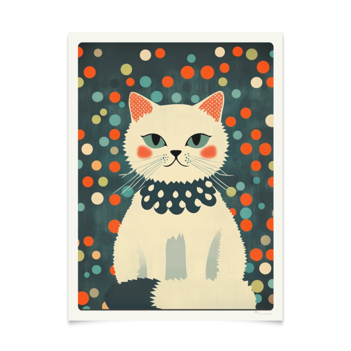 Vintage Cats Wall Art: Series of 5 Posters