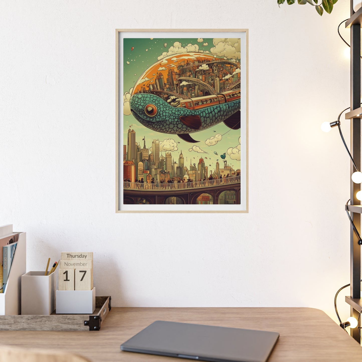 Giant Fish Airship Poster