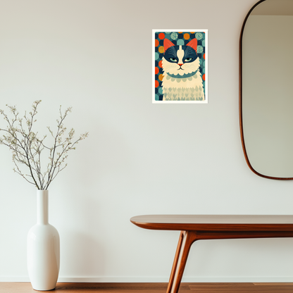 Mid-Century Cats: Posterserie mit Retro-Illustrationen