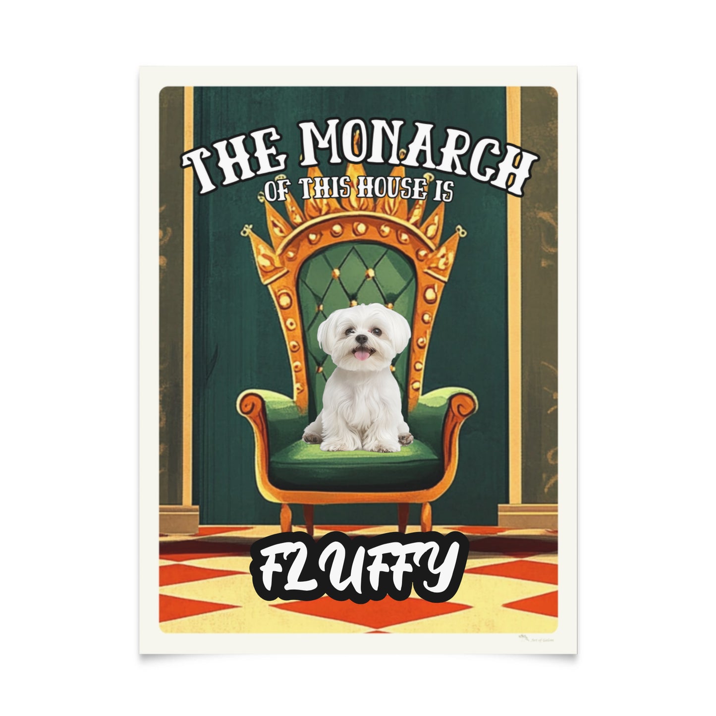 The Monarch – Personalized Pet Poster with your Pets Photo