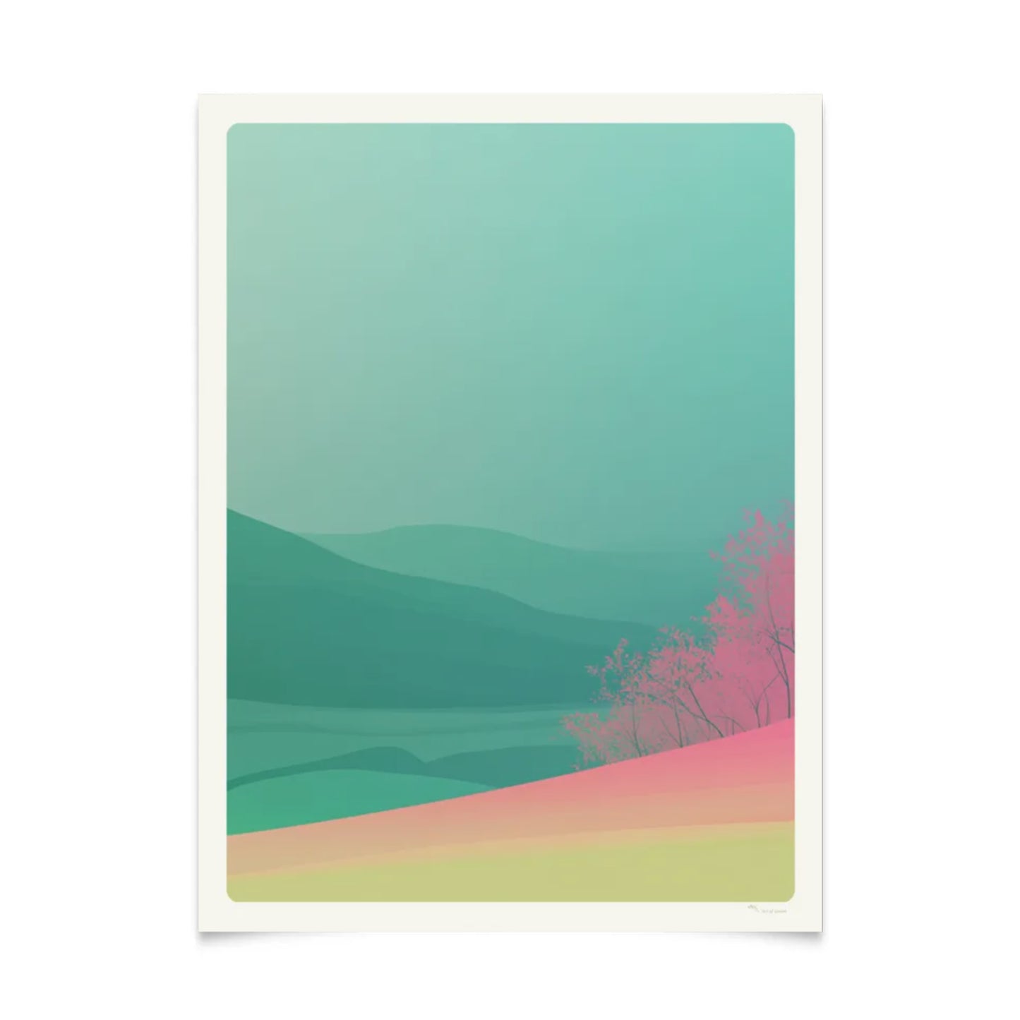 Serene Nature Landscape Poster 30x40