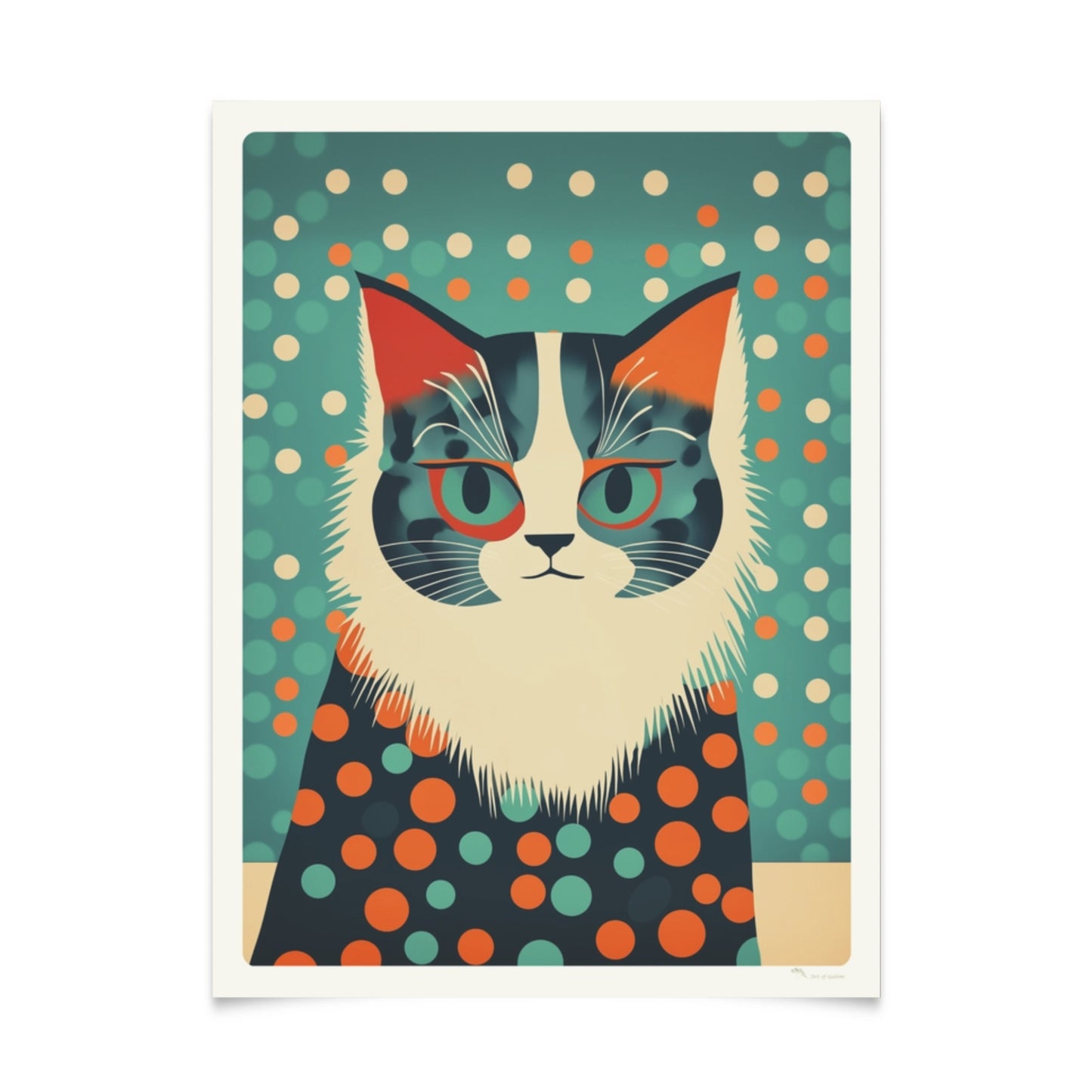 Mid-Century Cats: Posterserie mit Retro-Illustrationen