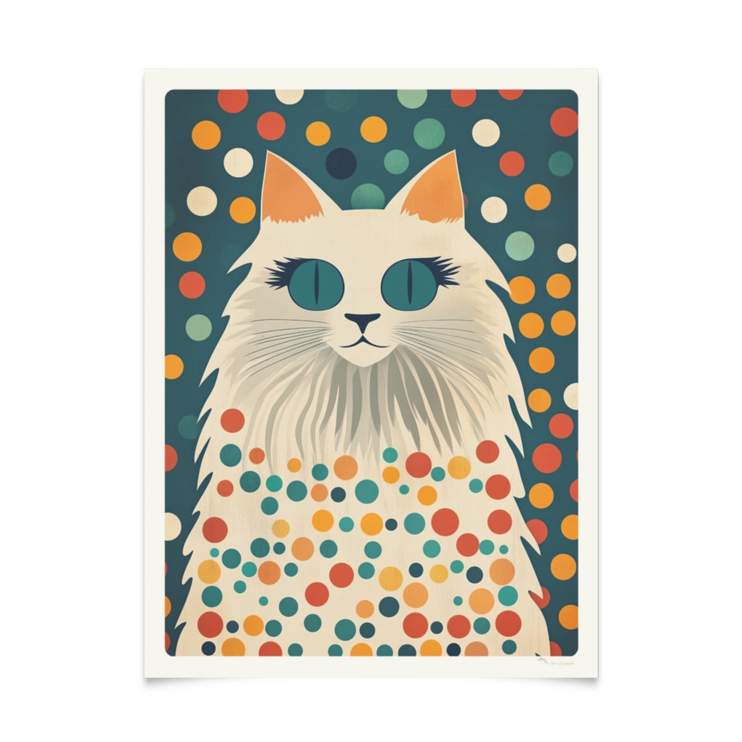 Mid-Century Cats: Posterserie mit Retro-Illustrationen