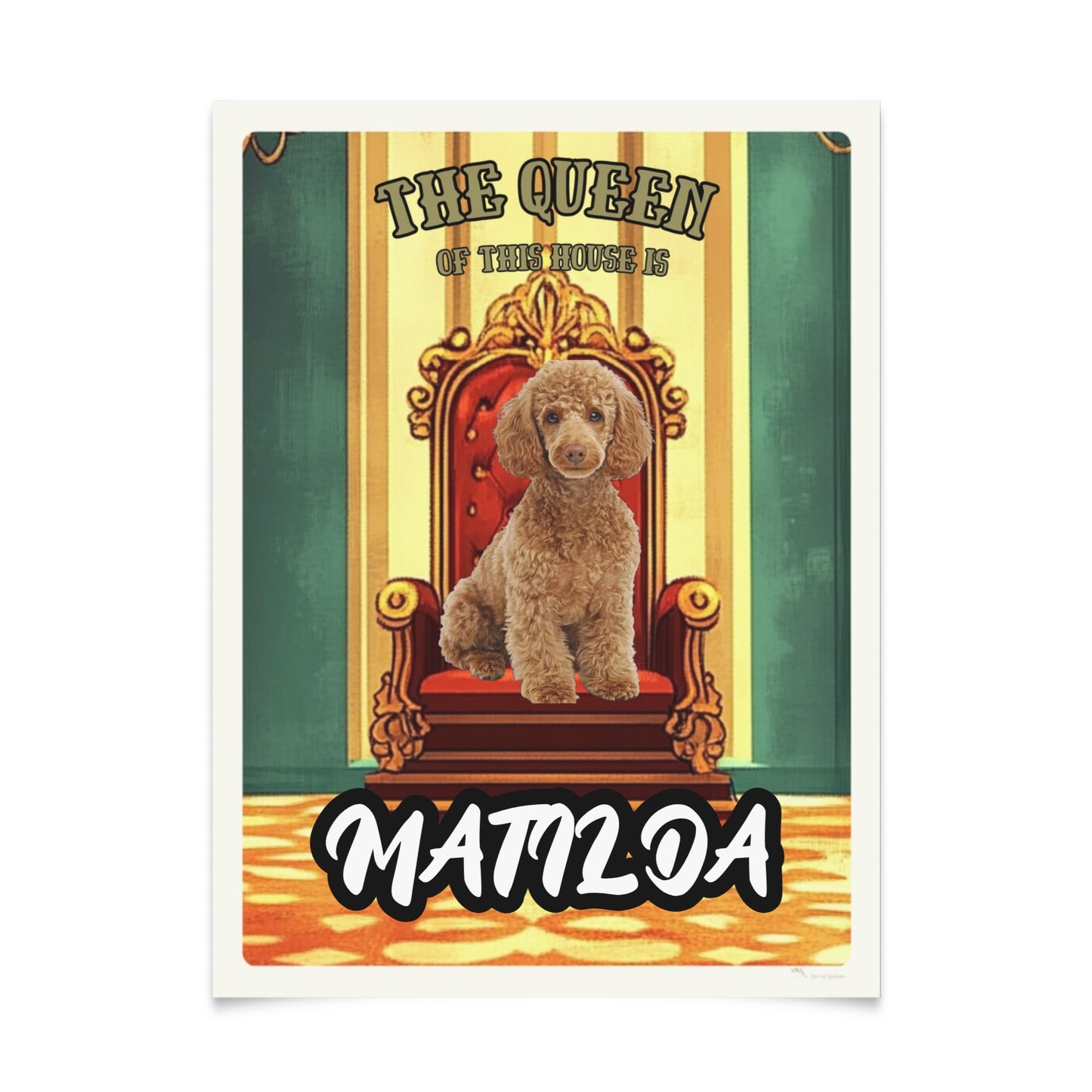 The Monarch – Personalized Pet Poster with your Pets Photo